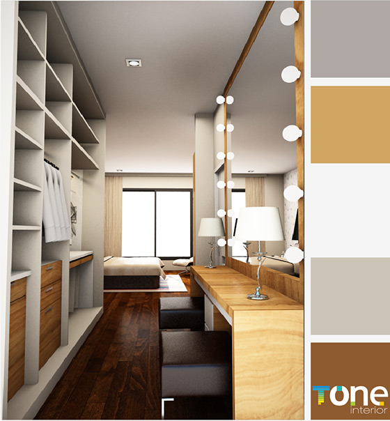 ผลงานการออกแบบตกแต่งบ้าน จาก Tone interior